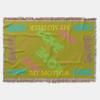 Colorful My Mother Throw Blanket