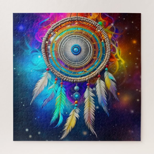 Colorful Mystical Dreamcatcher  Jigsaw Puzzle (Vertical)