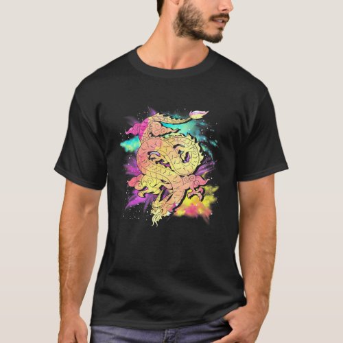 Colorful Mythical Creature Fantasy Asian Culture D T_Shirt