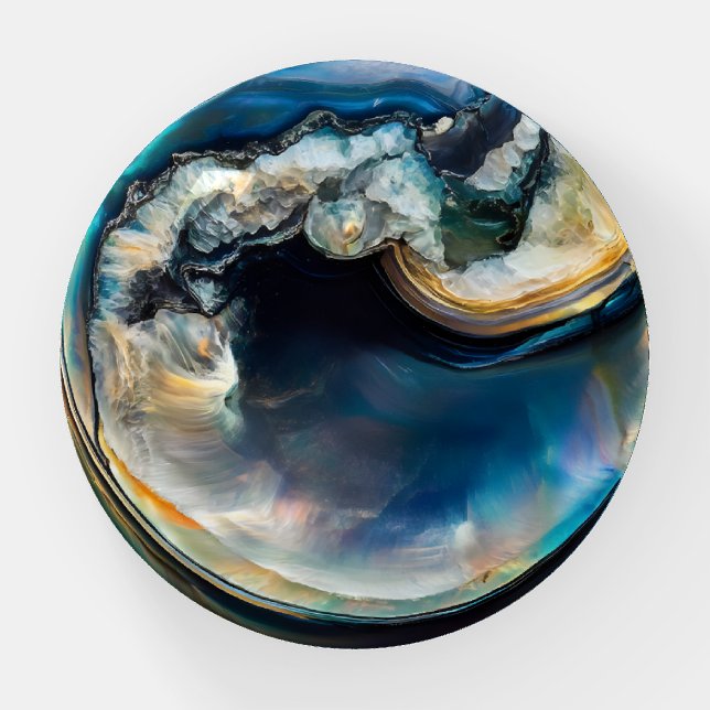 Colorful Nacre Pattern Paperweight (Front)