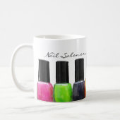 Colorful Nail Polish Bottles, Nail Salon Coffee Mug (Left)