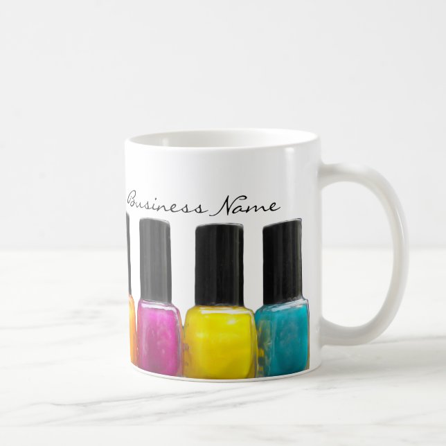 Colorful Nail Polish Bottles, Nail Salon Coffee Mug (Right)