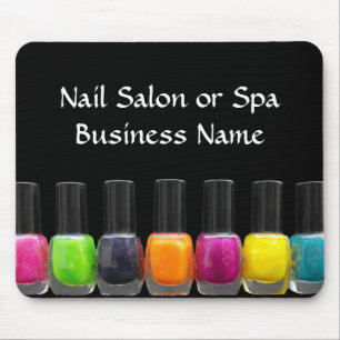 Colorful Nail Polish Bottles, Nail Salon Mouse Pad