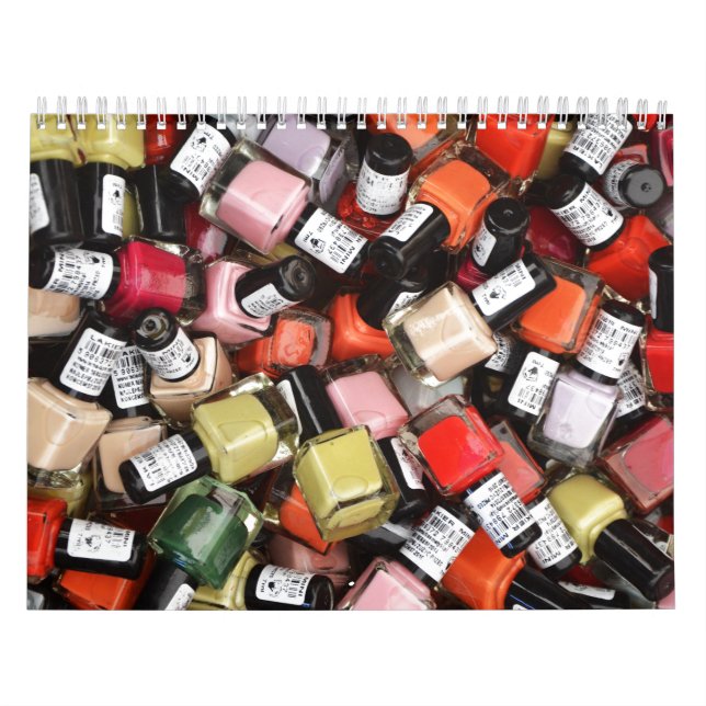 Colorful Nail Polish Salon Calendar (Cover)