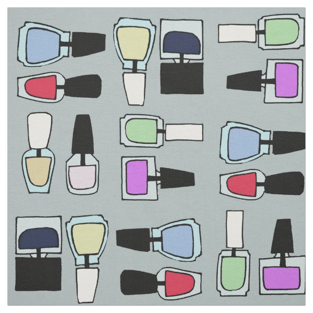 colorful nailpolish fabric (Swatch)