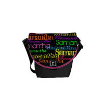 Colorful Name Collage Bag Colorful Name Collage Bag