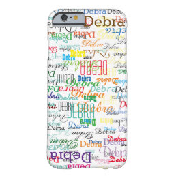 colorful name personalized barely there iPhone 6 case