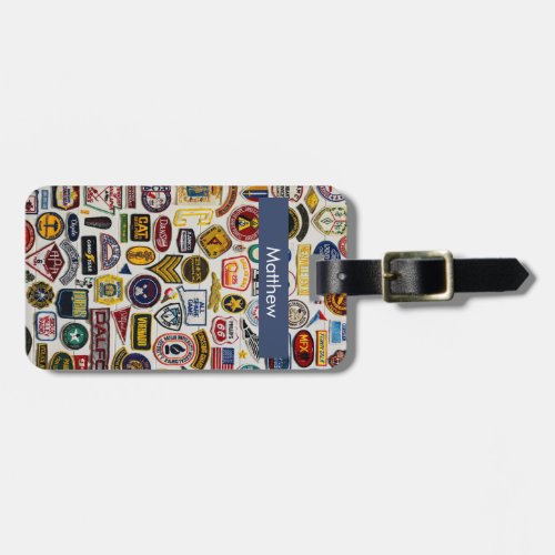 Colorful Named Badges  Patches Luggage Tag