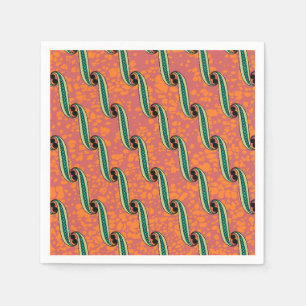 Colorful Napkin with African fabric pattern