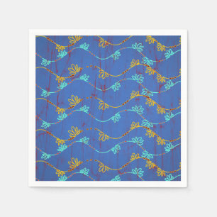 Colorful Napkin with African fabric pattern