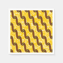 Colorful Napkin with African fabric pattern