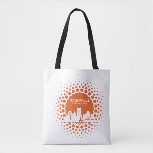 Colorful  Nashville Tennessee Tote Bag