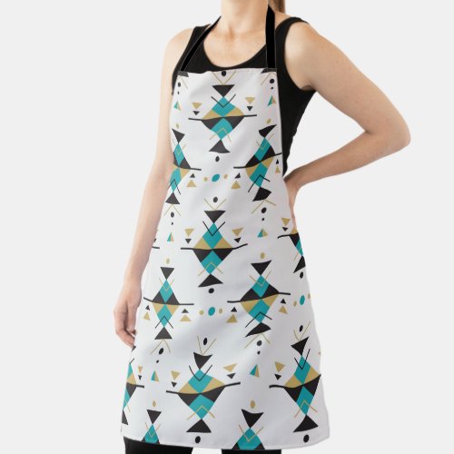 Colorful Native American geometric pattern Apron