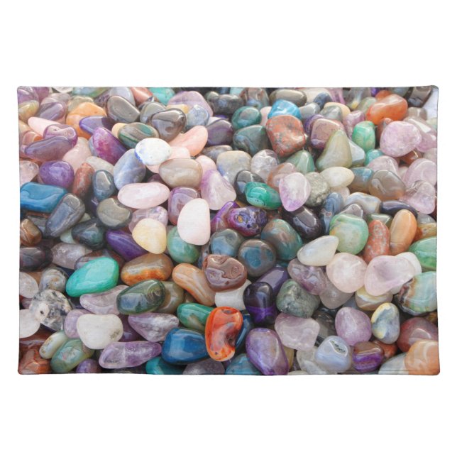 Colorful Natural Gemstones Placemats (Front)