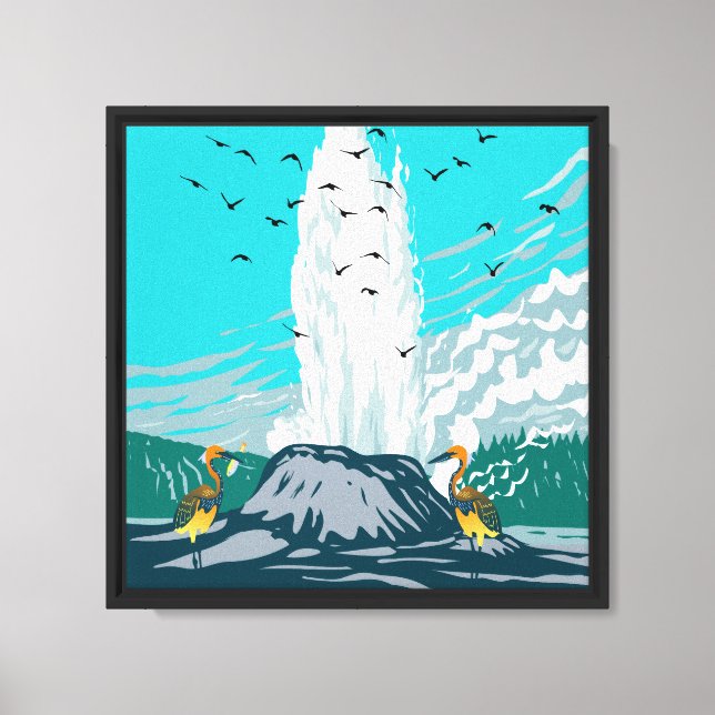 Colorful Nature Splash Artwork Canvas Print (Front)