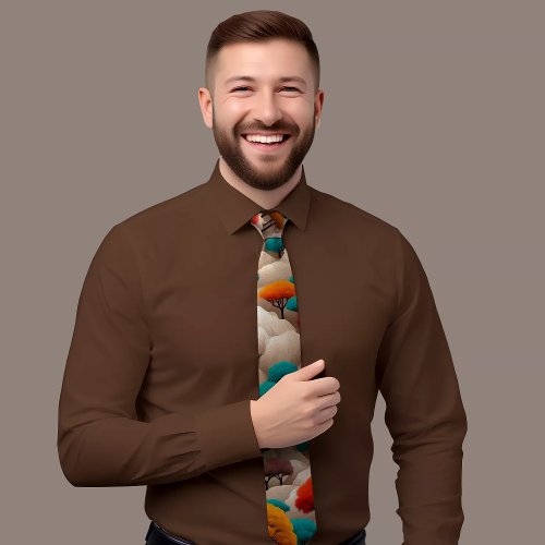 Colorful Nature_Themed Tie