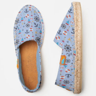 Colorful Nautical Pattern Espadrilles