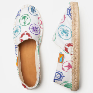 Colorful Nautical Pattern Espadrilles