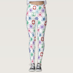 Colorful Nautical Pattern Leggings