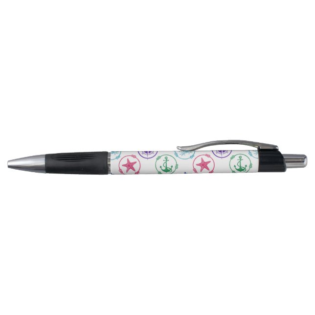 Colorful Nautical Pattern Pen (Top)