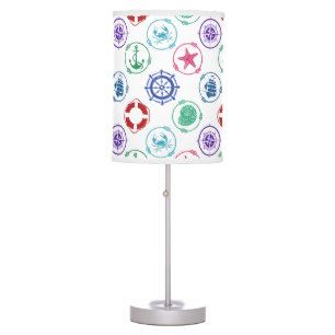 Colorful Nautical Pattern Table Lamp