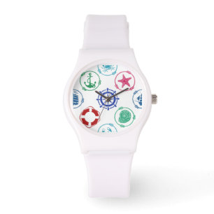Colorful Nautical Pattern Watch