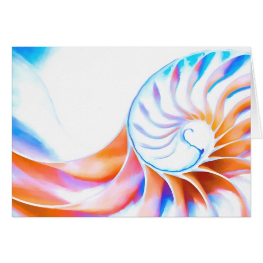 Colorful Nautilus Cards (Front Horizontal)