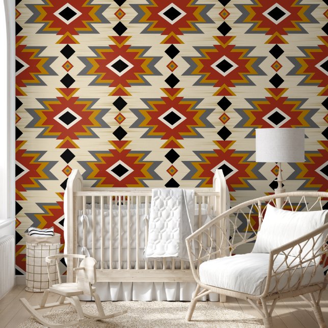 Colorful Navajo Design Pattern  Wallpaper (Kids)