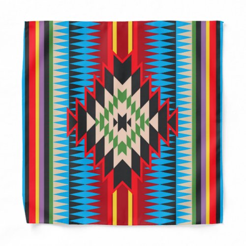 Colorful Navajo Pattern Bandana