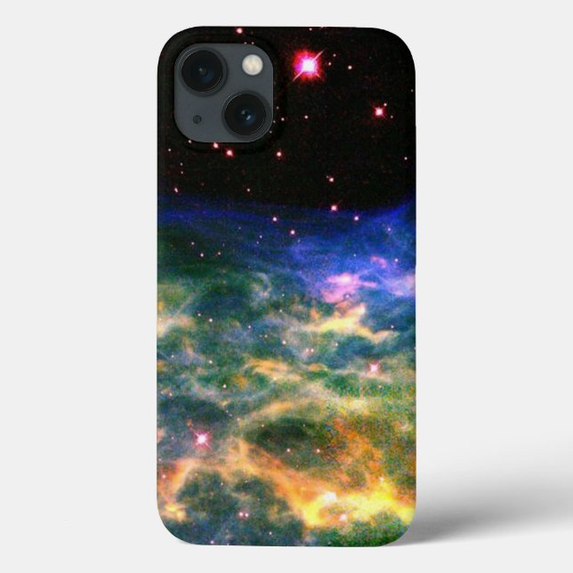 Colorful Nebula and Stars iPad Case (Back)