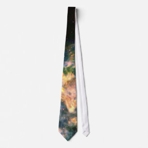 Colorful Nebula and Stars Tie