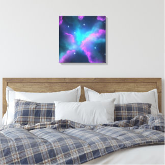 Colorful Nebula Cloud Background Canvas Print