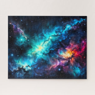 Colorful Nebula Galaxy Outer Space Jigsaw Puzzle