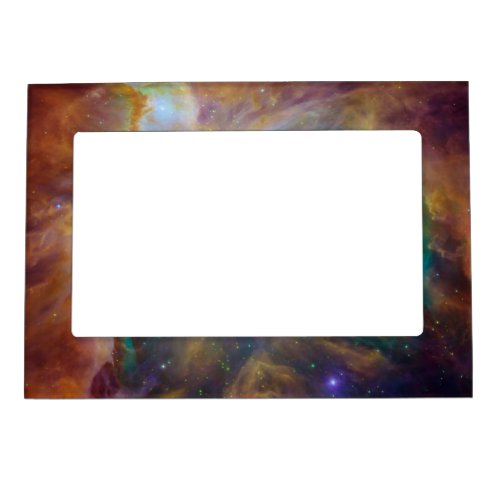 Colorful Nebula Photo Frame Magnet