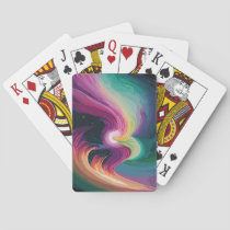 Colorful Nebula Poker Cards