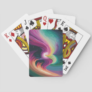 Colorful Nebula Poker Cards