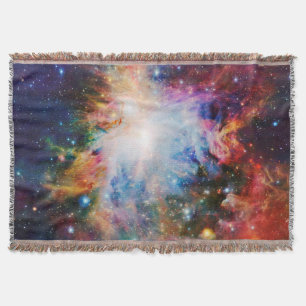 Colorful Nebula Throw Blanket