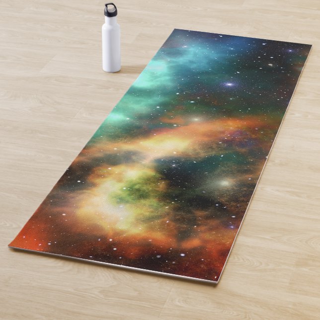 Colorful Nebula Universe Yoga Mat (In Situ)