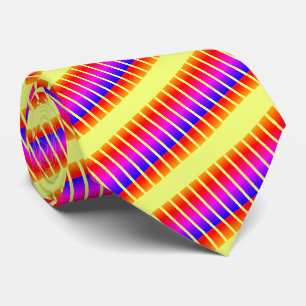 Colorful Neck Tie Neon Colors Rainbow