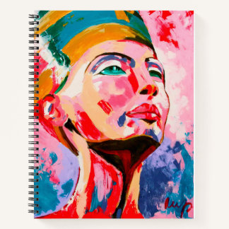 Colorful Nefertiti Notebook