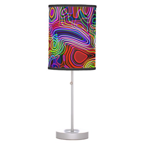 Colorful Neon Abstract Pattern Table Lamp