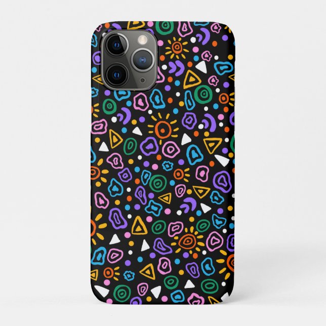 Colorful Neon Abstract Phone Case  (Back)