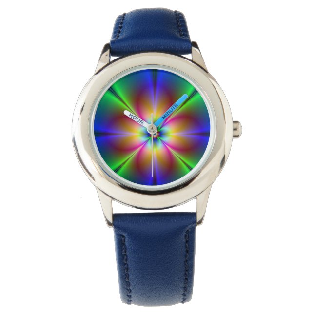 Colorful Neon Daisy Watch (Front)