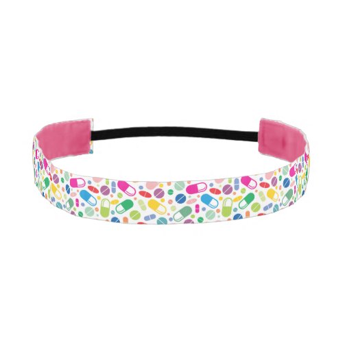 Colorful Neon Drug Pattern Athletic Headband