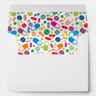 Colorful Neon Drug Pattern Envelope