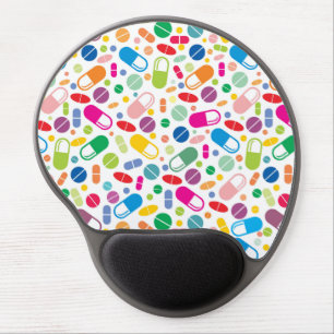 Colorful Neon Drug Pattern Gel Mouse Pad