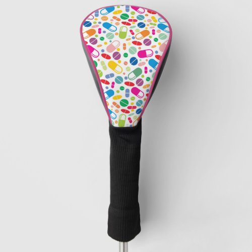 Colorful Neon Drug Pattern Golf Head Cover