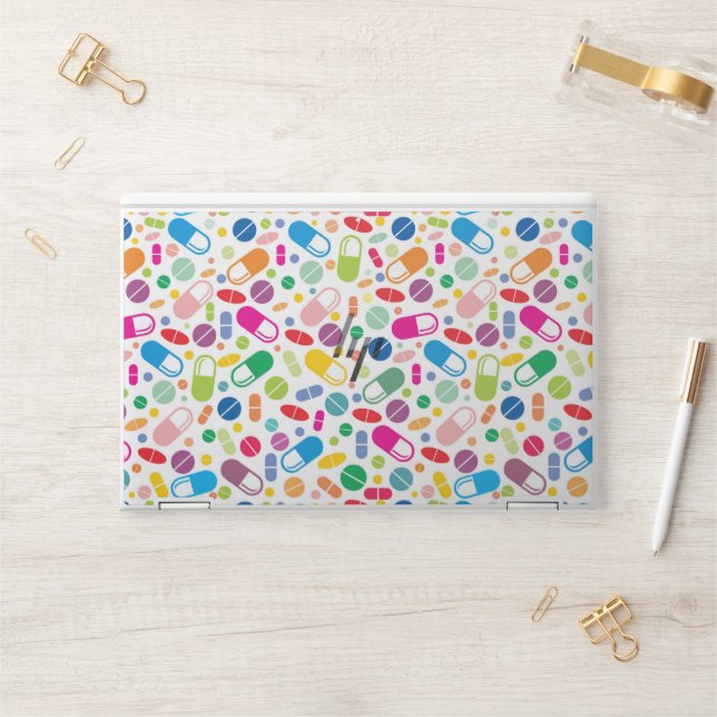 Colorful Neon Drug Pattern HP Laptop Skin (Desk)