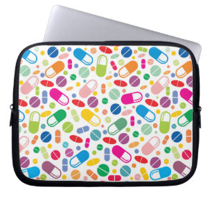 Colorful Neon Drug Pattern Laptop Sleeve