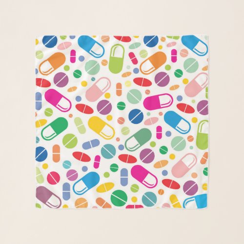 Colorful Neon Drug Pattern Scarf